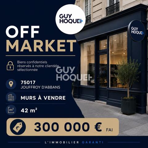 75017 PARIS JOUFFROY D ABBANS MURS A VENDRE
