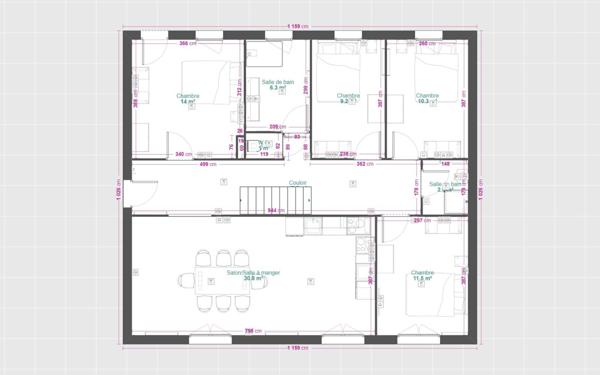 Maison à louer    8 pièces • 160 m2 Audun-le-Tiche