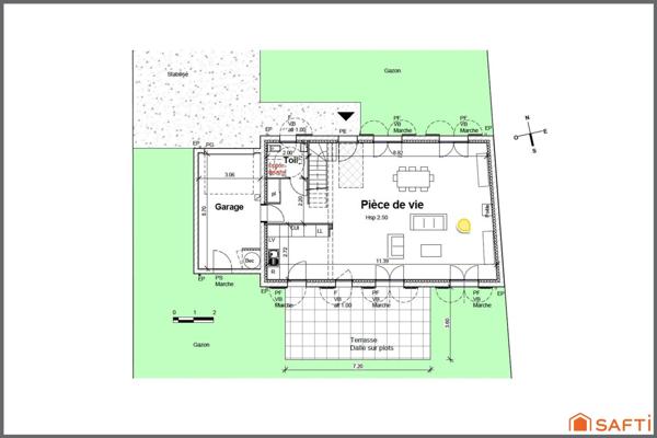 Belle-Île-en-Mer - Maison 7 pièces 127,9 m2 sur une parcelle de 443m2