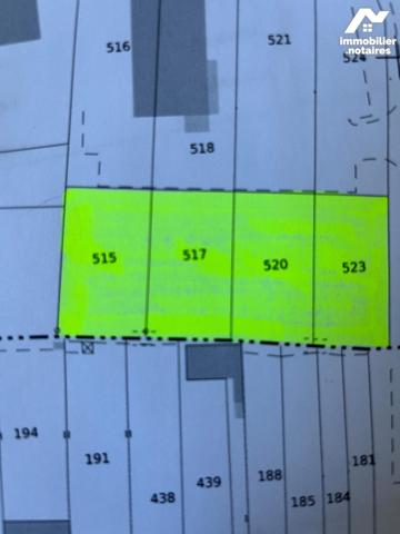 4 parcelles de terrain à bâtir de 2312 m².