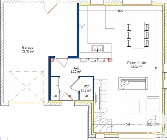Maison 5 pièces de 109 m² à Fléville-devant-Nancy (54710)