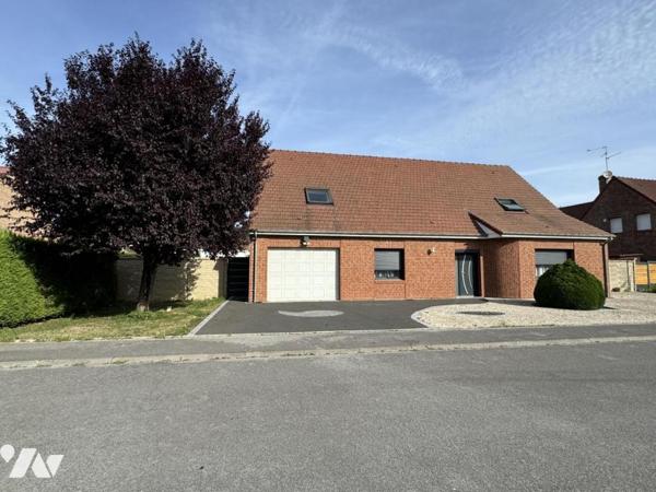 Pavillon individuel proche Valenciennes 5 chambres 2 salles de bains garage