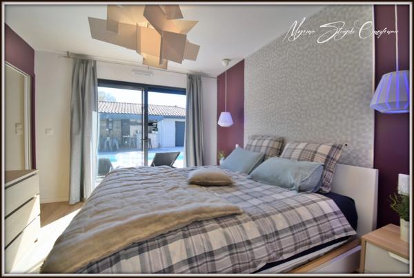 VILLA D'ARCHITECTE DE PLAIN-PIED de 182 m² à vendre 5 pièces SOUSTONS (40) à 500 m du lac