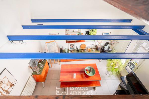 Duplex traversant au dernier étage