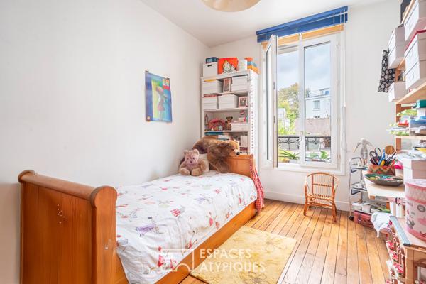 Duplex traversant au dernier étage