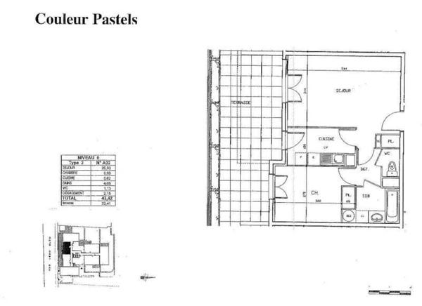 Appartement 2 pièces                                        - 69100 Villeurbanne Réf : 5431
