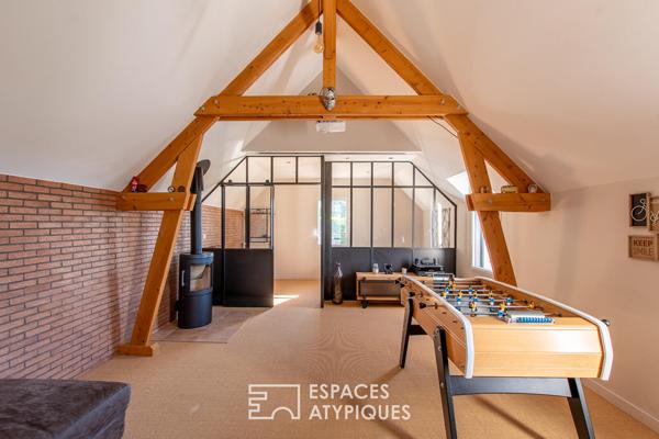 Maison contemporaine avec vue dégagée et matériaux nobles