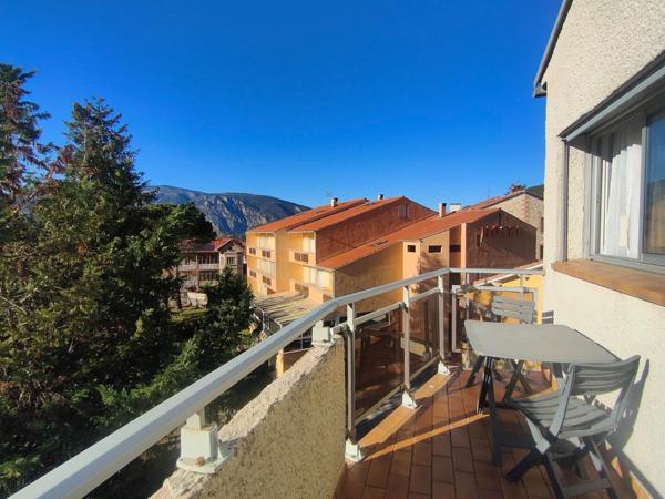 Grand studio avec terrasse et vue dégagée