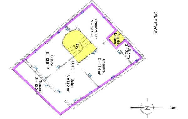 Plateau + combles soit duplex soit deux appartements