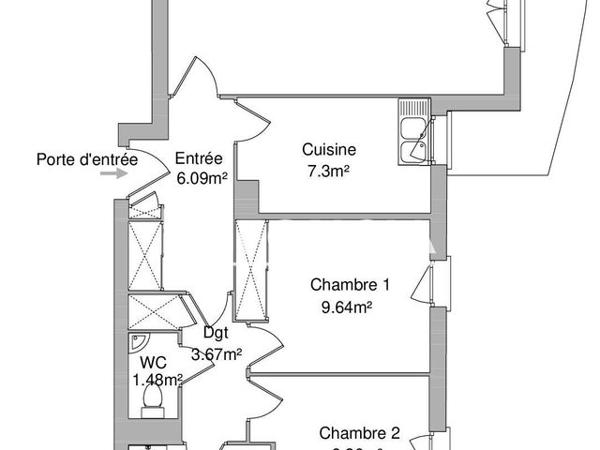 Location Appartement 3 pièces 65.6 m² - 7 AVENUE ALAIN SAVARY Orleans 45100