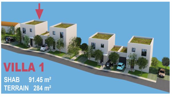 Marseille (13015) Maison 91m² idéalement placée, au calme et élligible au Prêt à taux zéro