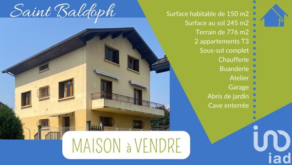 Maison à vendre 8 pièces 150 m² Saint-Baldoph