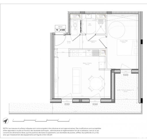 Appartement 2 pièces de 44 m² à Bry-sur-Marne (94360)