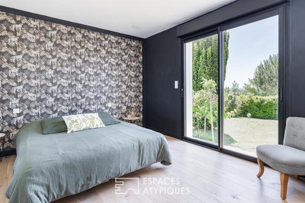 Maison rénovée avec piscine sur les hauteurs de Montrabé