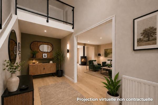 Maison familiale 4 chambres , garage et terrain clos à La Bazoge, proche Le Mans
