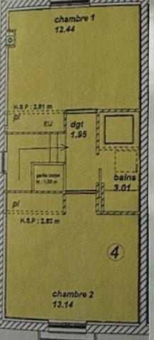 Maison mitoyenne 1 côté Dax 65 m²