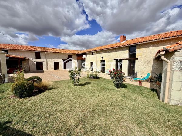 CACHET EXCEPTIONNEL -  maison avec dépendances et jardin arboré