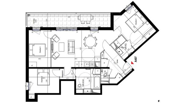 Appartement à vendre 4 pièces 83 m² Fontenay-aux-Roses