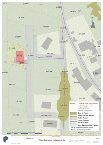 Terrain constructible et viabilisé de 806 m² à SAINT MARTIN D'ESTREAUX (42)