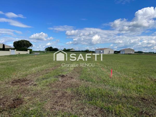 TERRAIN CONSTRUCTIBLE DE 8 994 m² AVEC PERMIS D’AMÉNAGER ACCORDÉ – ARCHINGEAY (17380)