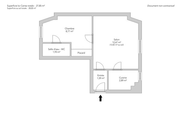 Appartement Paris 18 e - JULES JOFFRIN / RUE DES CLOYS