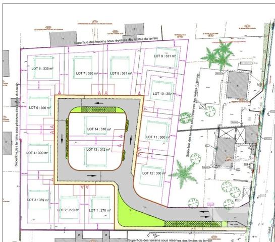 Terrain à vendre  380 m 2   PONT DE CHERUY  - 38