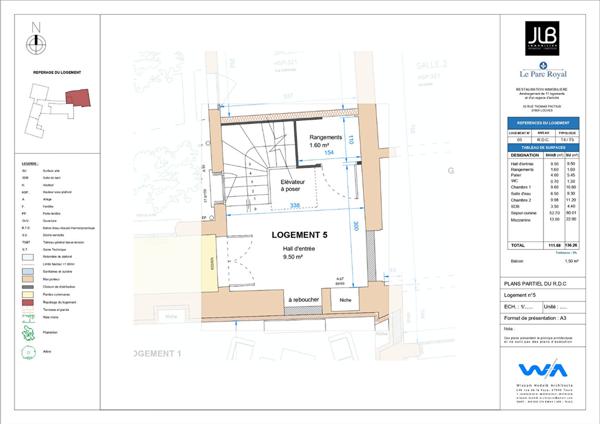 Appartement Loches 4 pièce(s) 111.68 m2 - Triplex