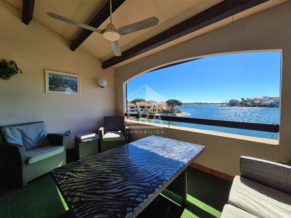 Saint-Cyprien "Marina Les Capellans" : Appartement 2 pièces + cabine + mezzanine + parking vue Marina à vendre