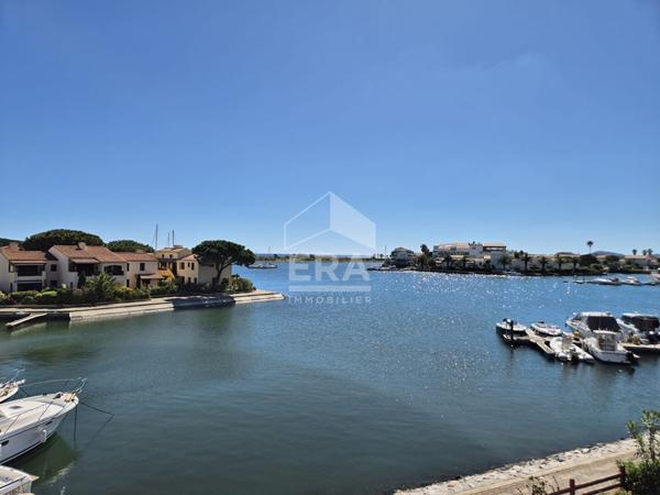 Saint-Cyprien "Marina Les Capellans" : Appartement 2 pièces + cabine + mezzanine + parking vue Marina à vendre