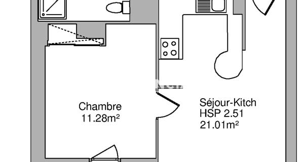 Location Appartement 2 pièces 43.09 m² - Orléans 45000