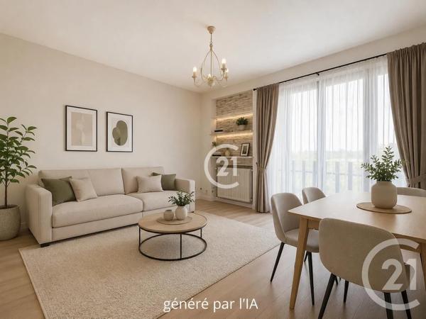 Appartement F3 à vendre  3 pièces - 53,71 m 2   MONTREUIL  - 93