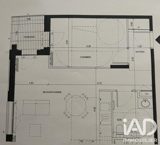 Appartement à vendre 2 pièces 50 m² Orly