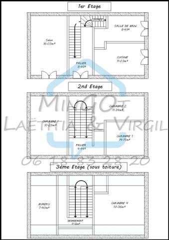 Appartement 6 pièces - 95 m² - 24000 PERIGUEUX
