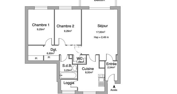 Location Appartement 3 pièces 57 m² - Draguignan 83300