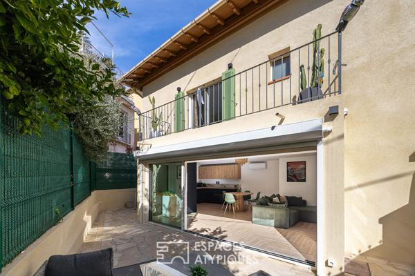 Charmante maison deux chambres rénovée avec patio