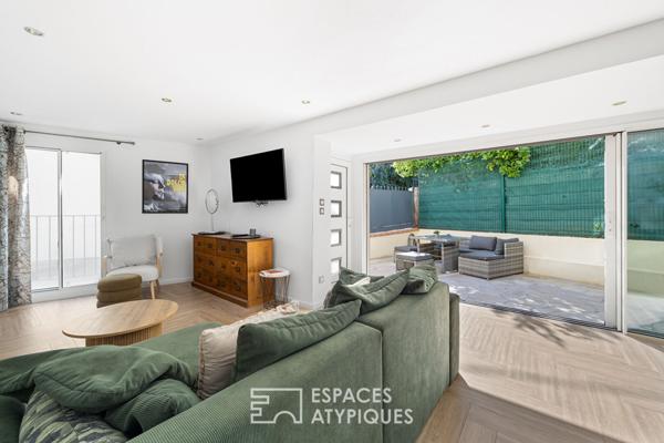 Charmante maison deux chambres rénovée avec patio