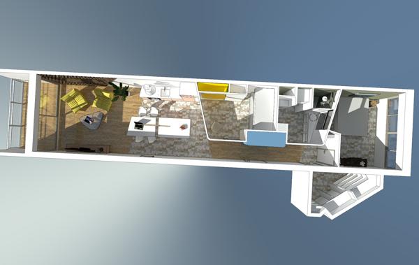 PALAVAS RIVE DROITE 3 PIÈCES D'ARCHITECTE EN 1ERE LIGNE