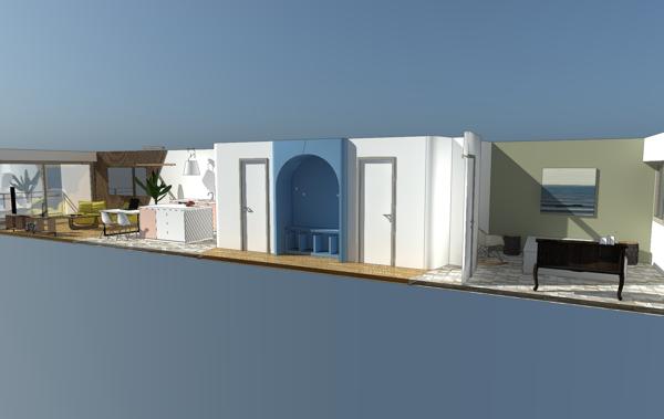 PALAVAS RIVE DROITE 3 PIÈCES D'ARCHITECTE EN 1ERE LIGNE