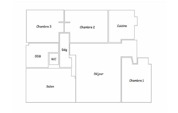 Appartement F5 à vendre  5 pièces - 93,06 m2 VILLE D AVRAY - 92