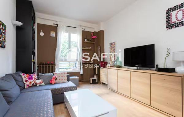 Appartement 2 pièces 1 chambre de 45 m2 situé en rez de chaussé QUARTIER BECON A COURBEVOIE