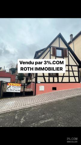 3%.COM Belle maison alsacienne rénovée avec cour Hochfelden (67270)