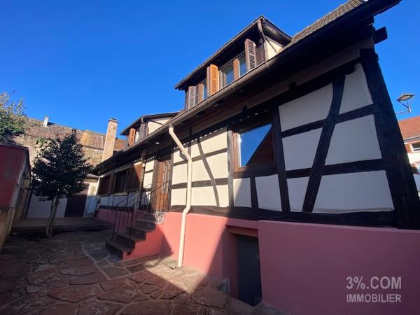 3%.COM Belle maison alsacienne rénovée avec cour Hochfelden (67270)