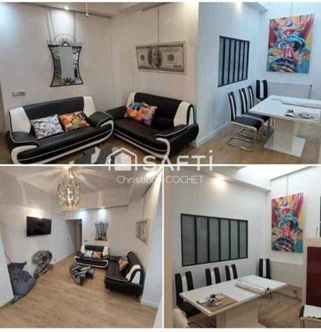 Idéalement situé UN Bel appartement T4 atypique en plein centre de Melun,10mns de la gare à pieds