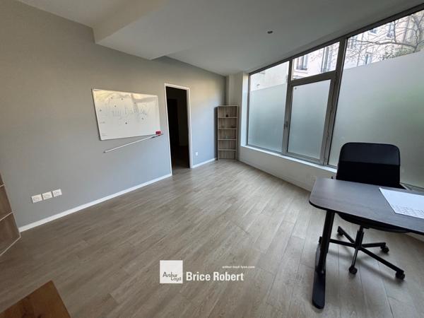 Bureaux à louer Lyon 7ème open space lumineux proche Avenue Berthelot
