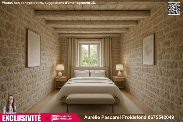 EXCLUSIVITE : Corps de Ferme à 5 min de Brive-la-Gaillarde sur TERRAIN de 8000m² avec PUITS et RUISSEAU