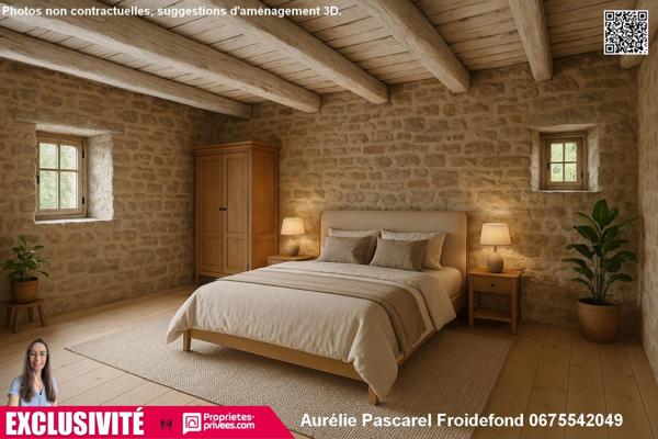 EXCLUSIVITE : Corps de Ferme à 5 min de Brive-la-Gaillarde sur TERRAIN de 8000m² avec PUITS et RUISSEAU