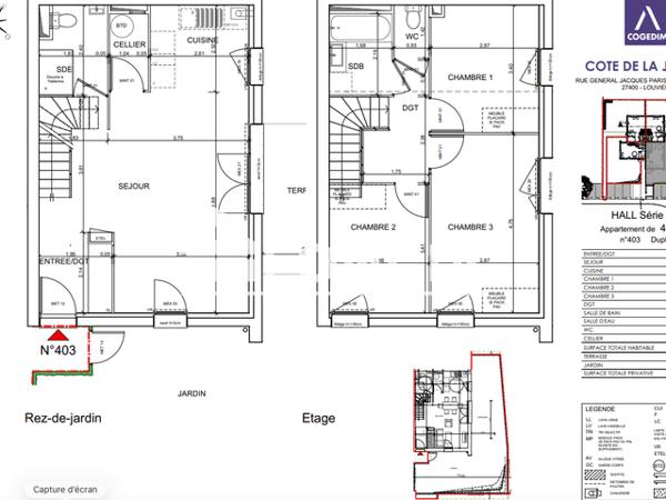 Location Appartement 4 pièces 83.81 m² - Louviers 27400