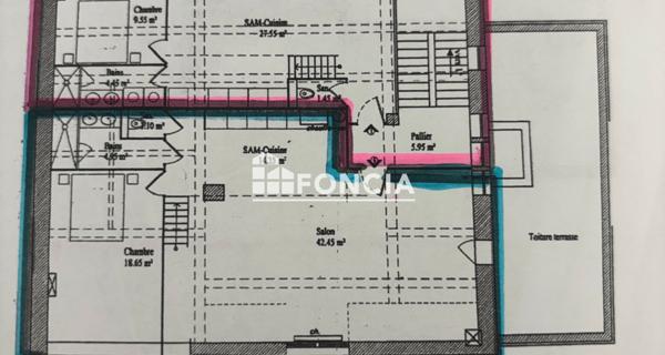 À vendre Appartement 2 pièces 57 m² - Charlieu 42190