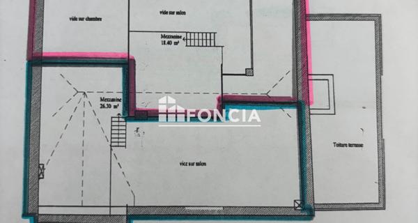 À vendre Appartement 2 pièces 57 m² - Charlieu 42190