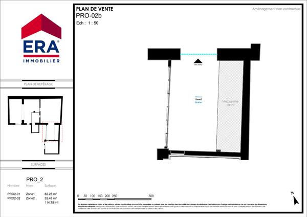 LOCAL PROFESSIONNEL - À LOUER 114,75 m² - À AMÉNAGER SELON VOTRE ACTIVITÉ